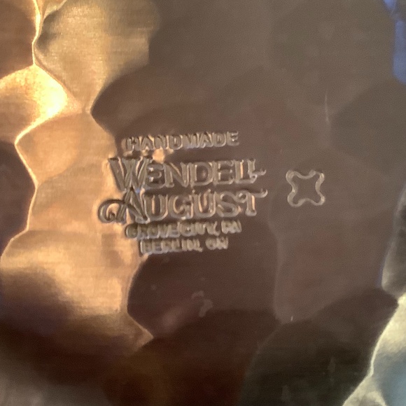 Wendell August Forge handmade pewter deco mini plates - Picture 2 of 3